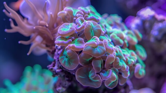 Cartoon Shaped Coral - a whimsical and playful visual. The coral's cartoonish design brings a fun and creative touch to the scene.