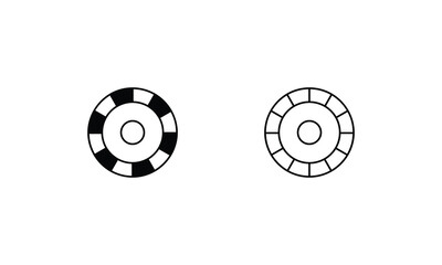 Color Wheel vector icon stock illustration