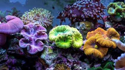 Obraz premium Cartoon Shaped Coral - a whimsical and playful visual. The coral's cartoonish design brings a fun and creative touch to the scene.