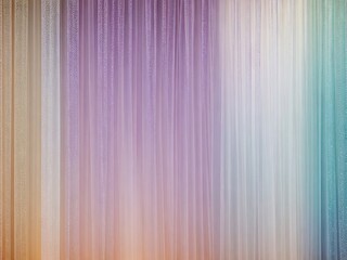 Gradient sheer fabric in pastel colors.
