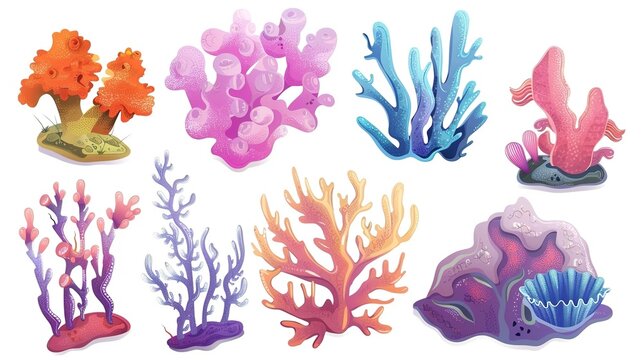 Cartoon Shaped Coral - a whimsical and playful visual. The coral's cartoonish design brings a fun and creative touch to the scene.