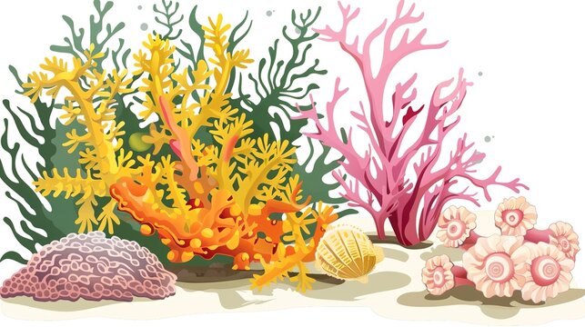 Cartoon Shaped Coral - a whimsical and playful visual. The coral's cartoonish design brings a fun and creative touch to the scene.