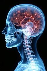 x ray of human brain