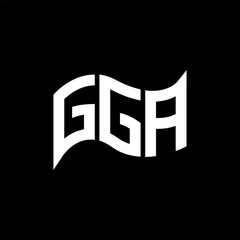 GGA logo design, GGA simple and modern logo. GGA luxurious alphabet design