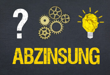Obraz premium Abzinsung 