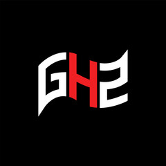 GHZ logo design, GHZ simple and modern logo. GHZ luxurious alphabet design