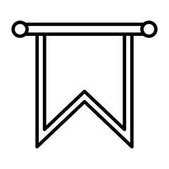 Feudal Banner line icon