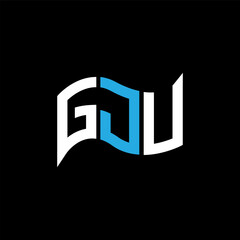 GJU logo design, GJU simple and modern logo. GJU luxurious alphabet design