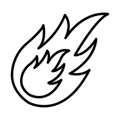 Fireball line icon