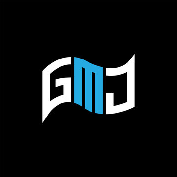GMJ logo design, GMJ simple and modern logo. GMJ luxurious alphabet design