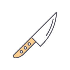 Knife  vector icon stock illustration