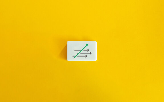 Paradigm Shift, Mindset Change, Overcoming Obstacles, Progressing Concept Image.