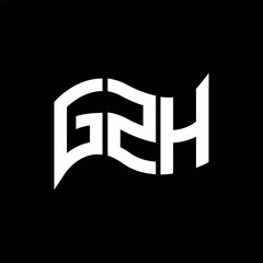 GZH logo design, GZH simple and modern logo. GZH luxurious alphabet design