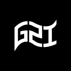 GZI logo design, GZI simple and modern logo. GZI luxurious alphabet design