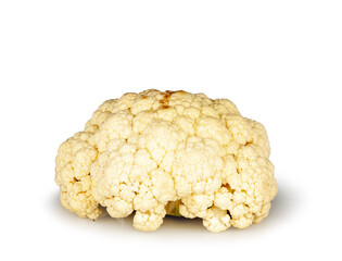 Cauliflower isolated on a white background, contour