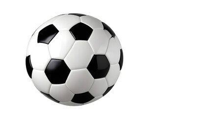 Obraz premium Soccer ball on transparent background, cut out