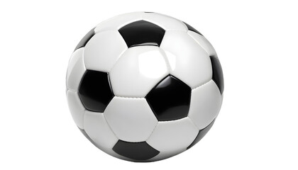 Obraz premium Soccer ball on transparent background, cut out