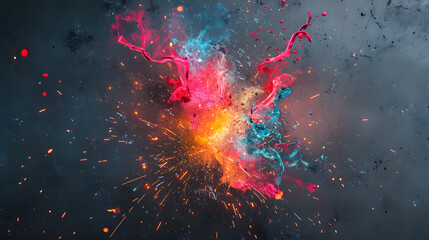 worker while doing a welding with arc welder welding or welding Sparks for background, Backdrop and manufacturing.