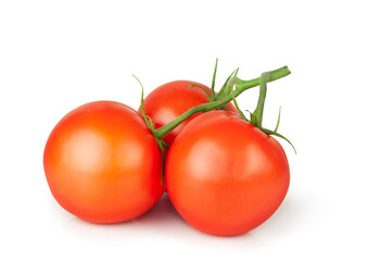 Tomatoes isolated on a white background, contour