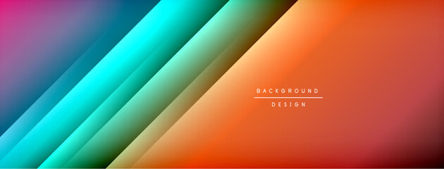 Dynamic shadow lines with gradient colors geometric background