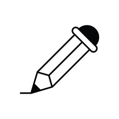 Pencil  vector icon stock illustration