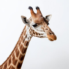 Fototapeta premium giraffe on white background