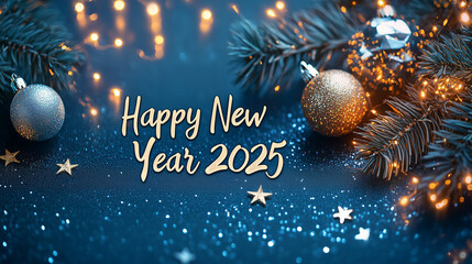 ai generative marry christmas and happy new year 2025