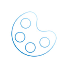 Palette  vector icon stock illustration
