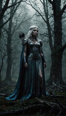 Weeping Goddess of the Dying world Huge forks of blue