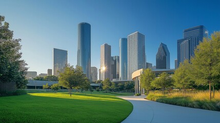 Obraz premium nice landscape theme of buildings can use for wallpaper