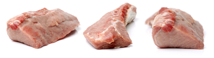  Pork Tenderloin on the white background