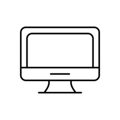 Computer  vector icon stock illustration