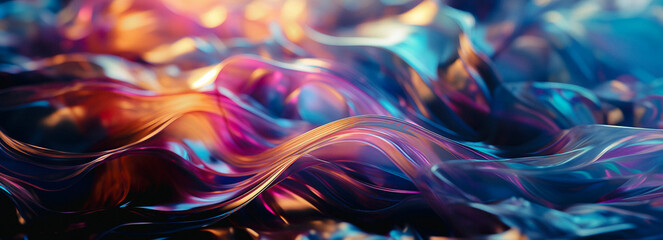 Dynamic Colorful Waveforms: A Technological Exploration in Vibrant Abstract Art