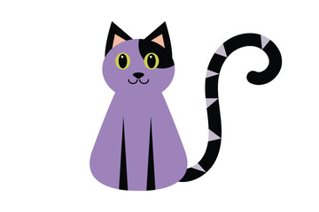 playful cute cat vector
