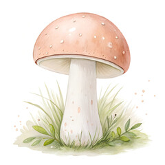 mushrooms on a white background