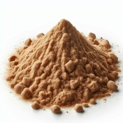pile of sand on white background