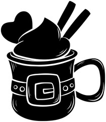 milkshake illustration coffee silhouette summer logo drink icon ice outline sweet food icecream cookie biscuit christmas tapioca tea milk shape cool vector graphic background