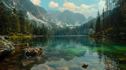 Morskie Oko in the Tatras.