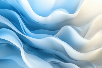Obraz premium The image is a blue and white wave with a lot of detail