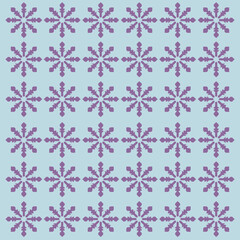 Christmas Ornamental Snowflakes Pattern Texture Background Vector