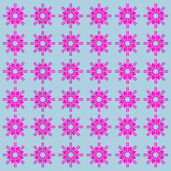 Christmas Ornamental Snowflakes Pattern Texture Background Vector