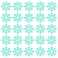 Christmas Ornamental Snowflakes Pattern Texture Background Vector