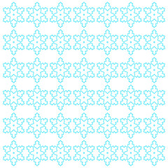 Christmas Ornamental Snowflakes Pattern Texture Background Vector