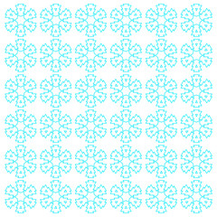 Christmas Ornamental Snowflakes Pattern Texture Background Vector