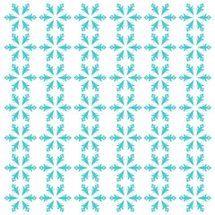 Christmas Ornamental Snowflakes Pattern Texture Background Vector