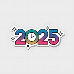 happy new year 2025 poster, background