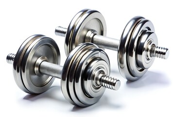 Pair of dumbell isolated on white background