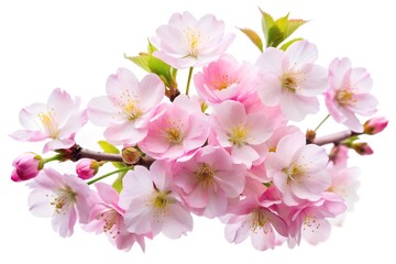 Naklejka premium Beautiful sakura flowers isolated on white background