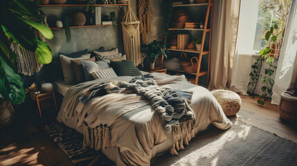 Modern style interior design 3d illustration