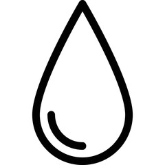 Simple vector icon drop